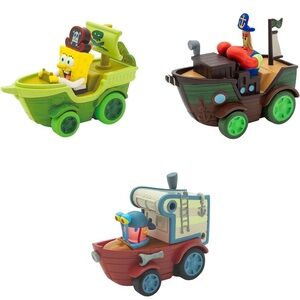 New Spongebob Squarepants Movie Boaters Set of 3 SpongeBob, Gary, & Mr. Krabs